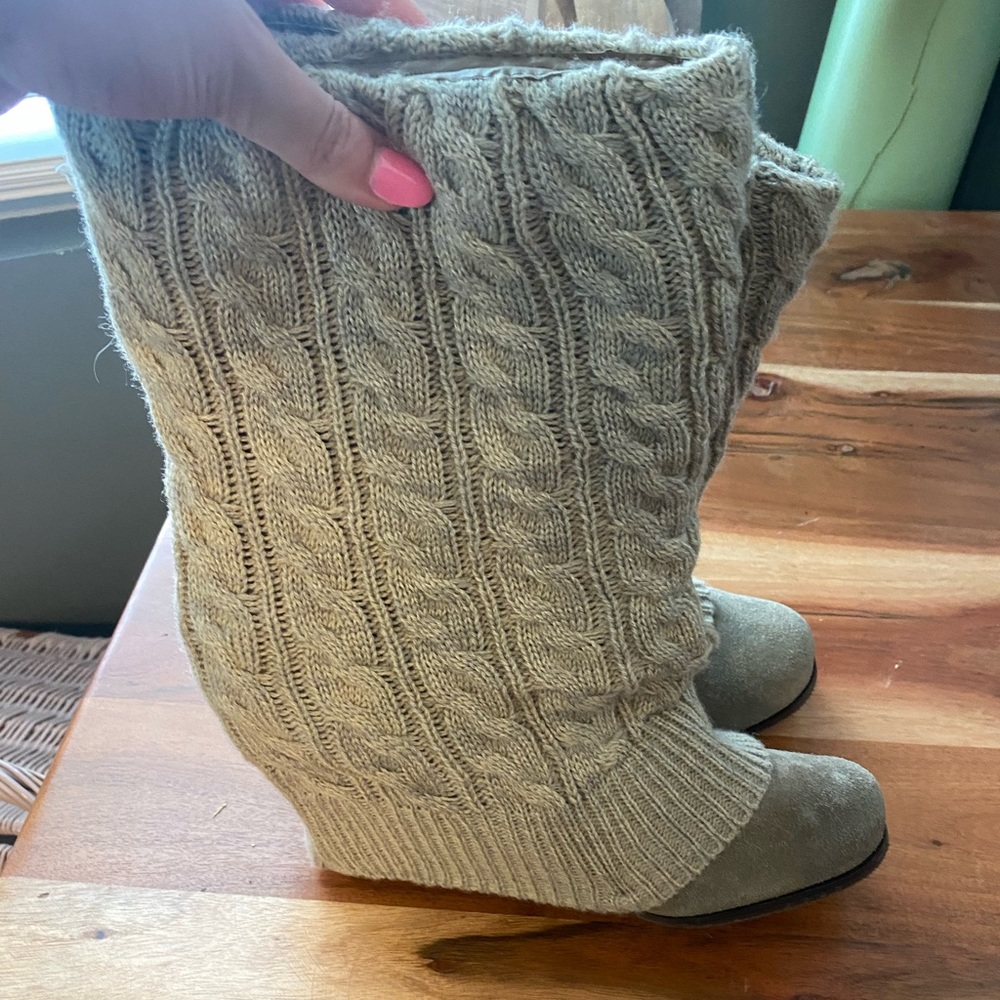 Steve Madden Knit covered boots